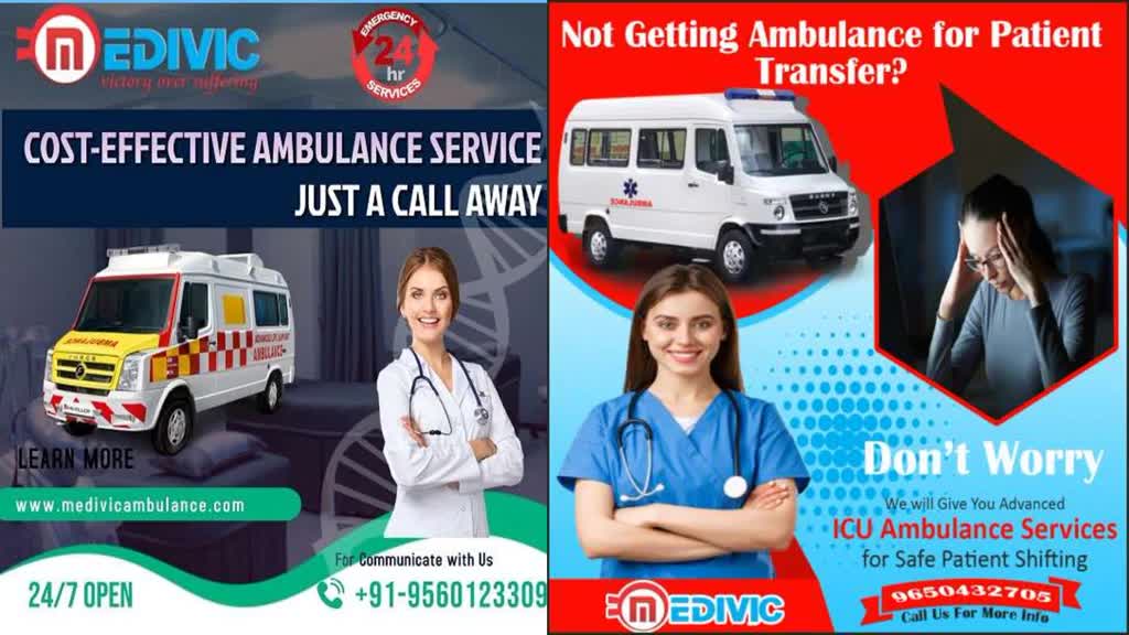 Low Cost Ambulance Service in Madhubani and Railway Station, Ranchi | Medivic