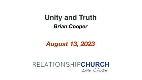 Unity and Truth
