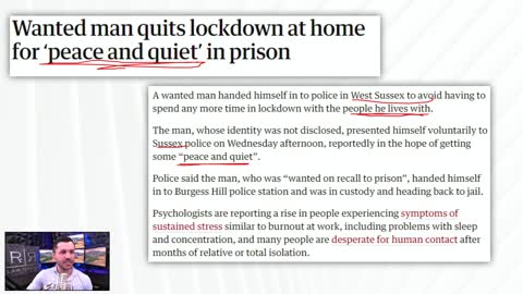 Lockdown Causes Man to Turn Himself in to Prison