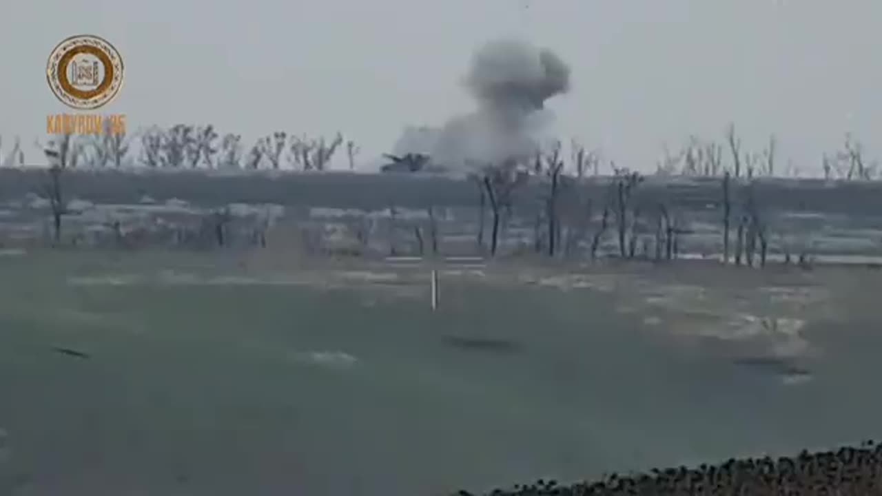 Ukraine War Combat Footage: Ukrainian heavy tank is destroyed by Chechen anti-tank missiles - 2022