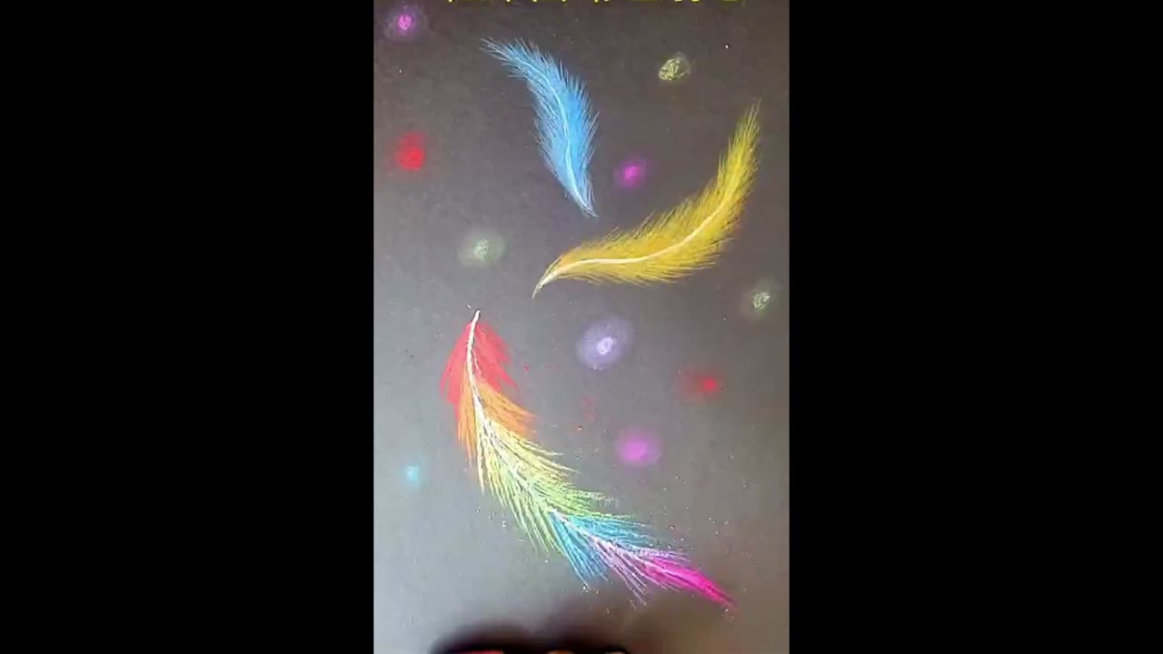 colorful feathers