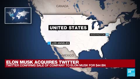 Twitter confirms sale of company to Elon Musk for $44 billion • FRANCE 24 English