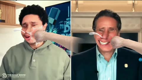 Disgraced governor Andrew Cuomo and Trevor Noah handed a beat down on Live TV!