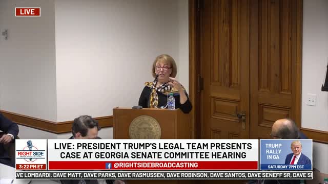 🔴 LIVE- Trump Legal Team Presents Case to Georgia Senate Committee 12-3-20 16-34-16 part 1