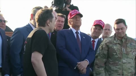 Donald Trump, Elon Musk, crew watch SpaceX launch rocket in Texas