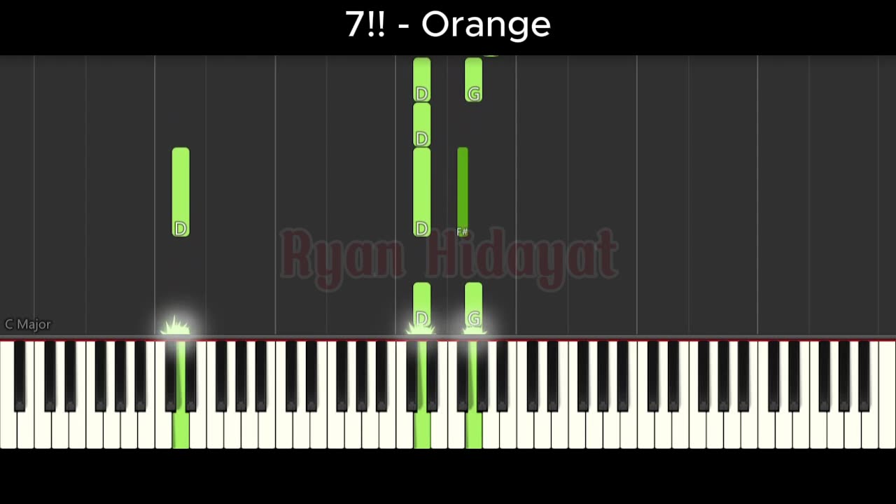 7!! - Orange (Synthesia Piano)