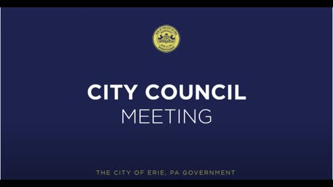 Erie City Council meetings are getting very interesting...