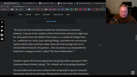 Jack Posobiec detained by WEF police