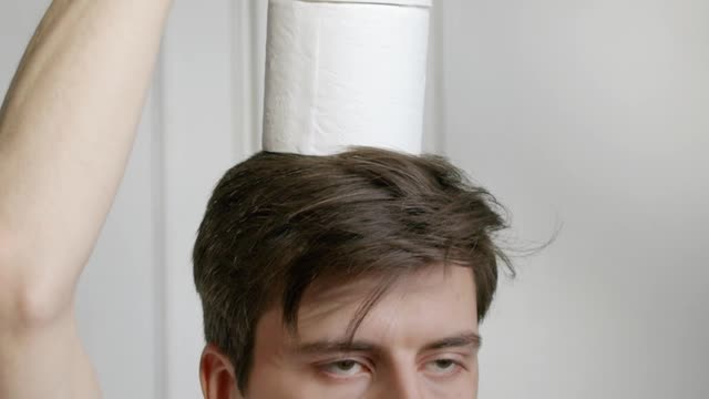 Playing With Toilet Paper - Funny