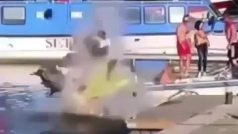 Jet Ski Explodes