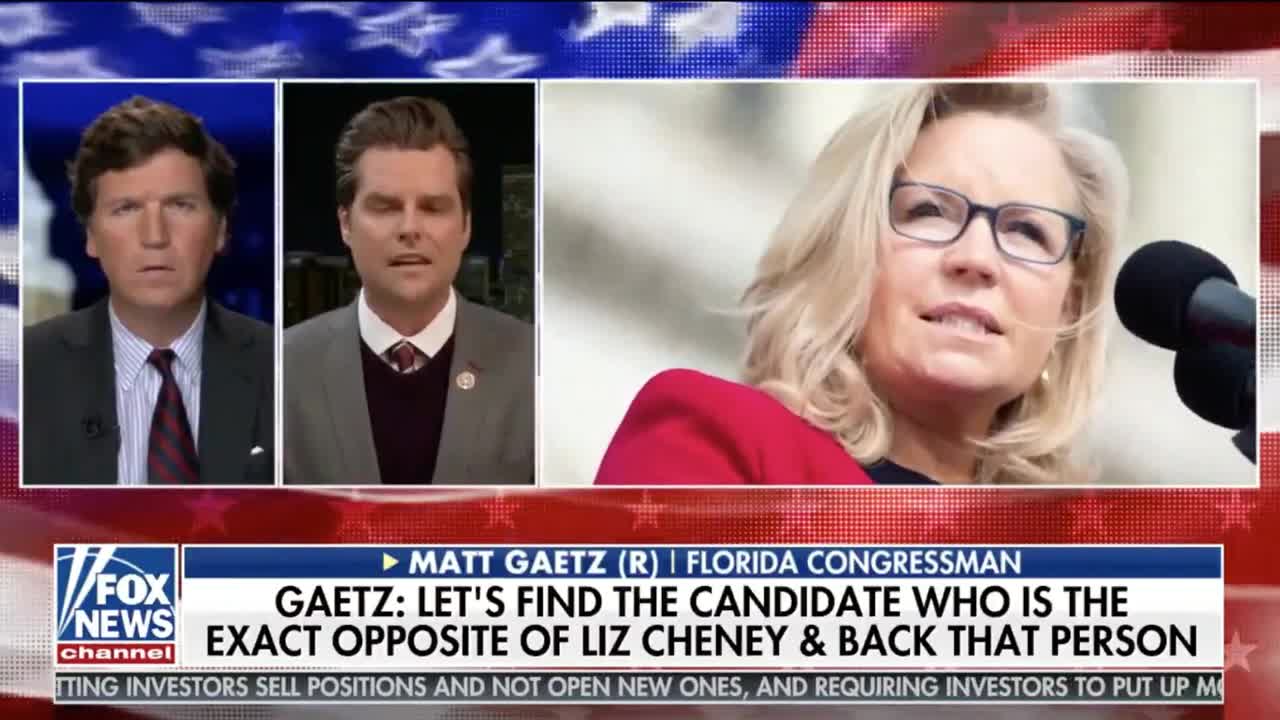 Matt Gaetz says if McCarthy doesn’t hold a vote on Liz Cheney, Republican conference is a total JOKE