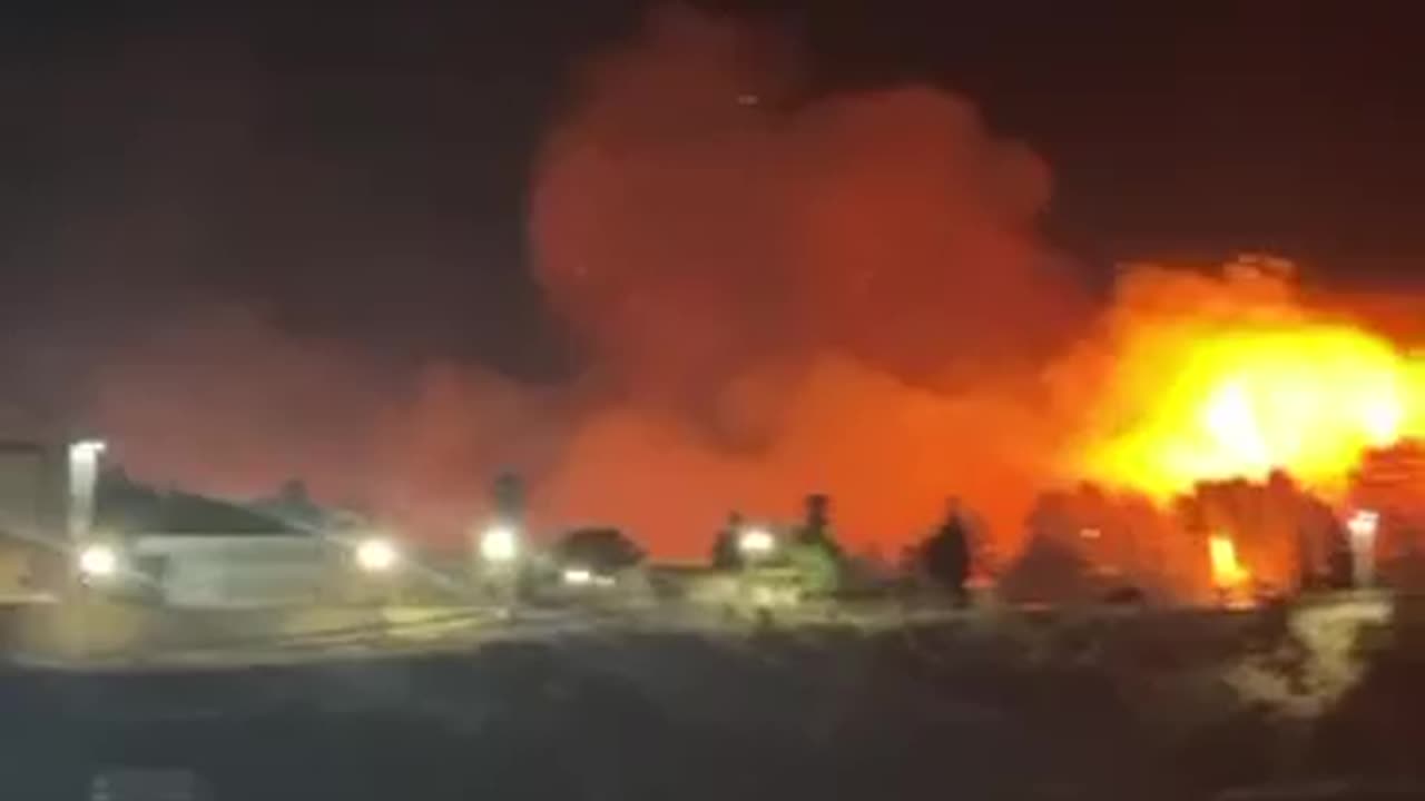 BREAKING| A large fire has broken out near an Israeli military base east of occupied Jerusalem.