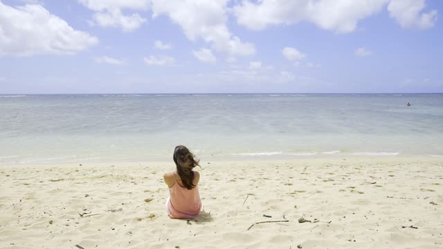 Calm and serenity of the wind with the sea