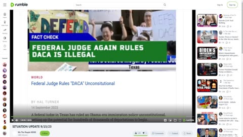 rumble - federal judge rules 'DACA' Unconstitutional