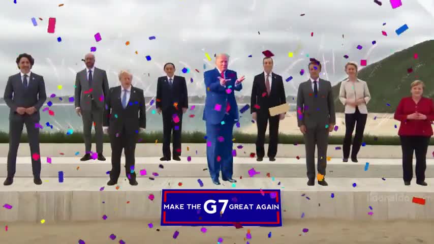 Trump dancing at the G7