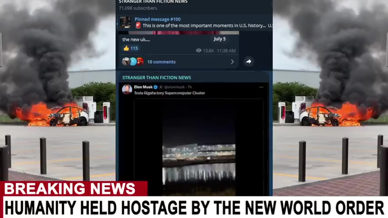 TESLAS NOW EXPLODE AT THE TESLA CHARGING STATION