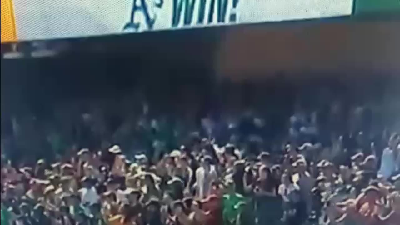 The A's get a win in their final home game at the Oakland coliseum