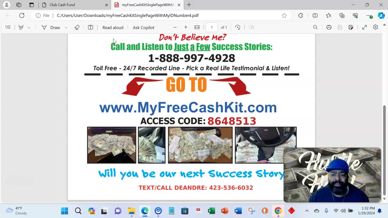 WATCH ME OPEN MY CLUB CASH FUND PAYOUT - YOU WON'T BELIEVE IT!| CLUB CASH FUND PROOF | CASH FUND CCF