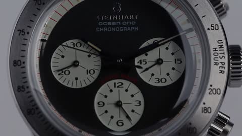 Steinhart Watches Ocean One Vintage Chronograph black stee