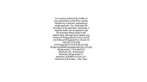 Get perimeter out of irregular group of shapes