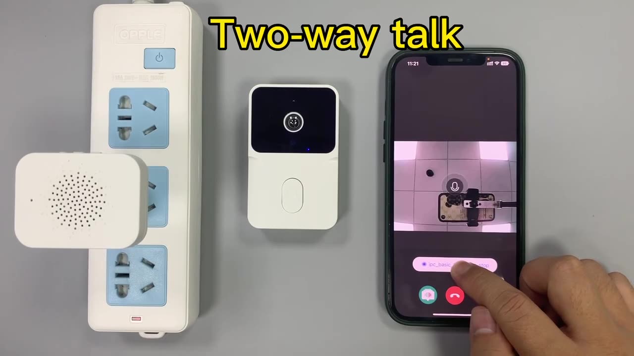 Smart HD Wireless Doorbell Camera with Night Vision, Two-Way Audio