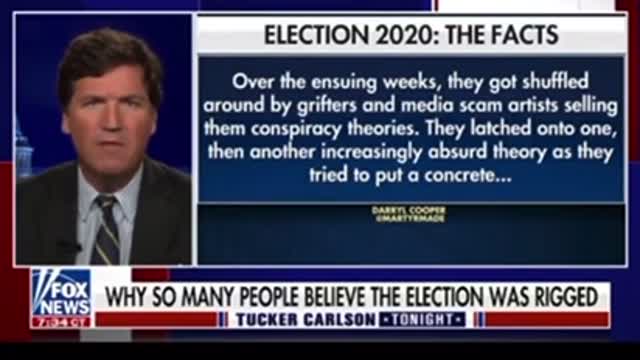 Tucker talks about election fraud
