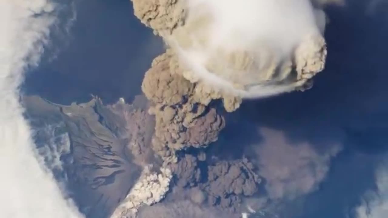 NASA sarychev volcano eruption mission form the international space station