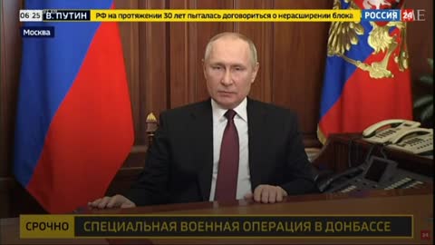 Putin statement invading Ukraine