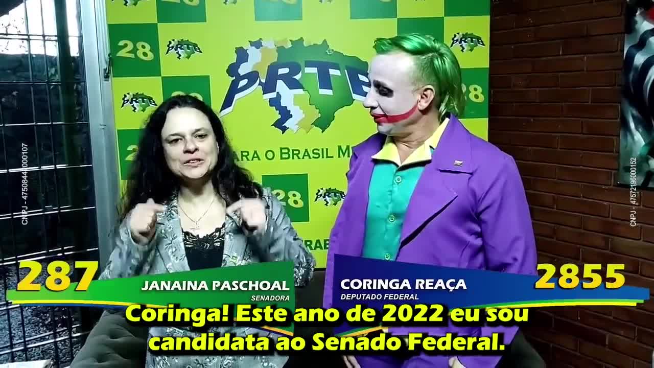 'Coringa Reaça' atende pedido de Janaina e se candidata a deputado