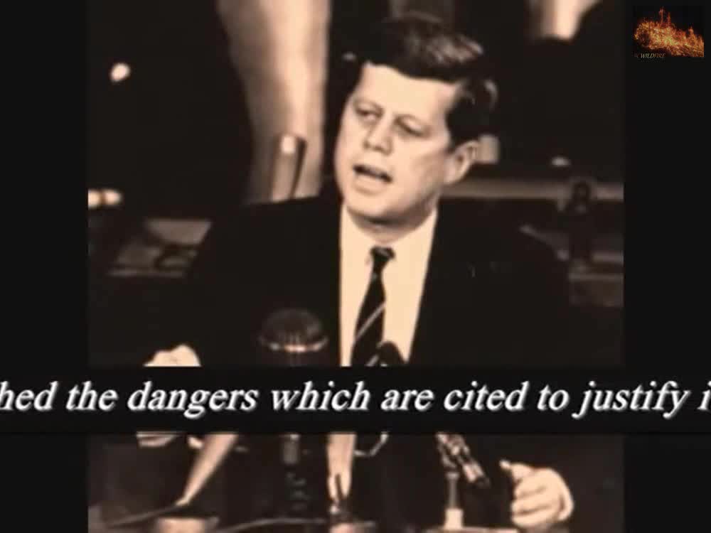 President John F Kennedy WARNING us all