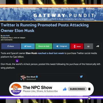 Elon Musk Hate Posts Promoted By Twitter