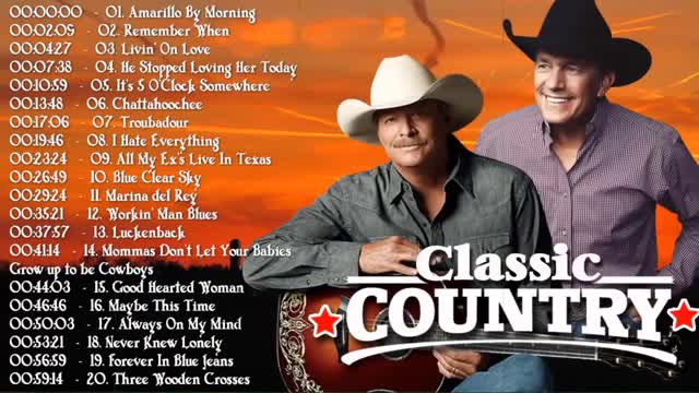 Alan Jackson, George Strait Greatest Hits 2022 - Best Hits Classic Country Songs Of All Time