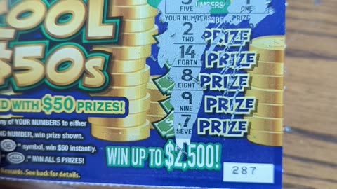 Will I win big . MO Lottery cool 50's