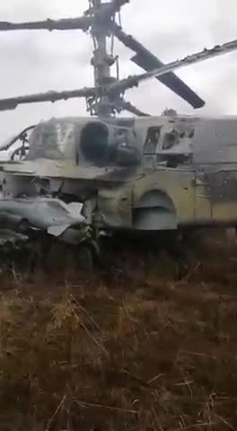 Ukraine War - Russian KA-52 Shot Down