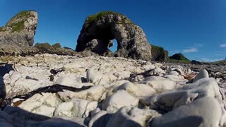 Mark Clark Portrush walking around White Park Bay 2016.