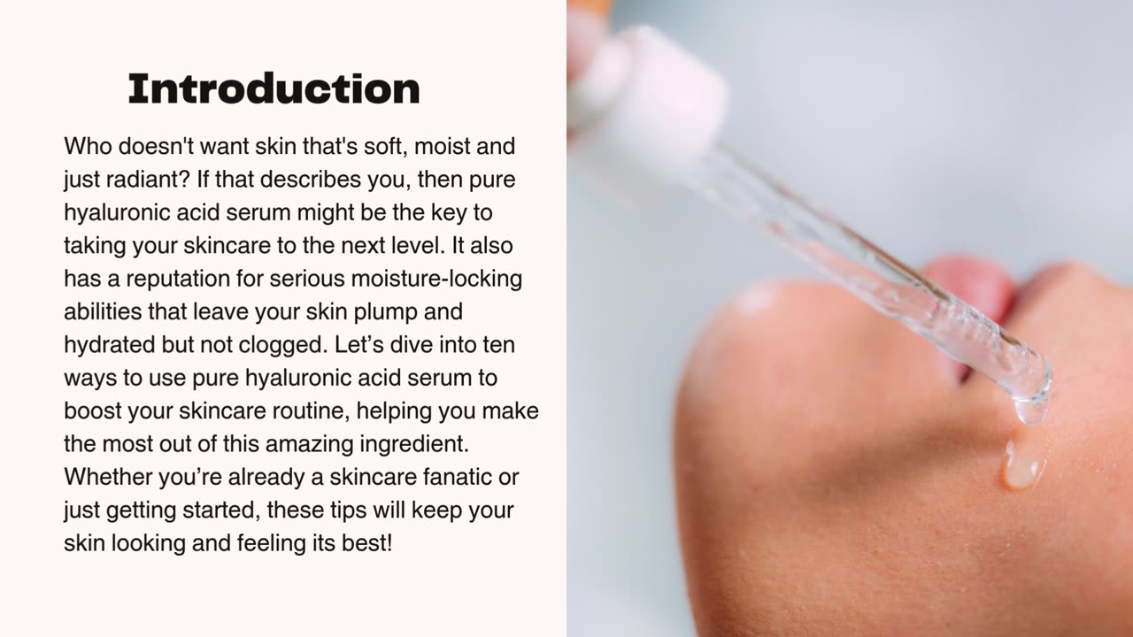 Best 7 Skincare Tips with Pure Hyaluronic Acid Serum