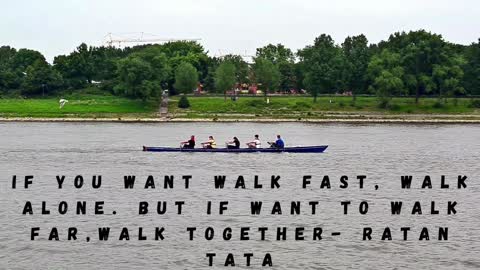 If You want to walk fast....
