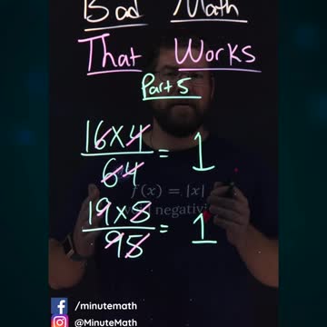 Bad Math That Works | Part 5 | Minute Math #shorts