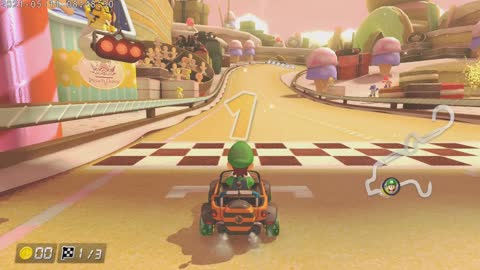 Mario Kart 8 Deluxe Switch Luigi Part 3 Sweet Sweet Canyon