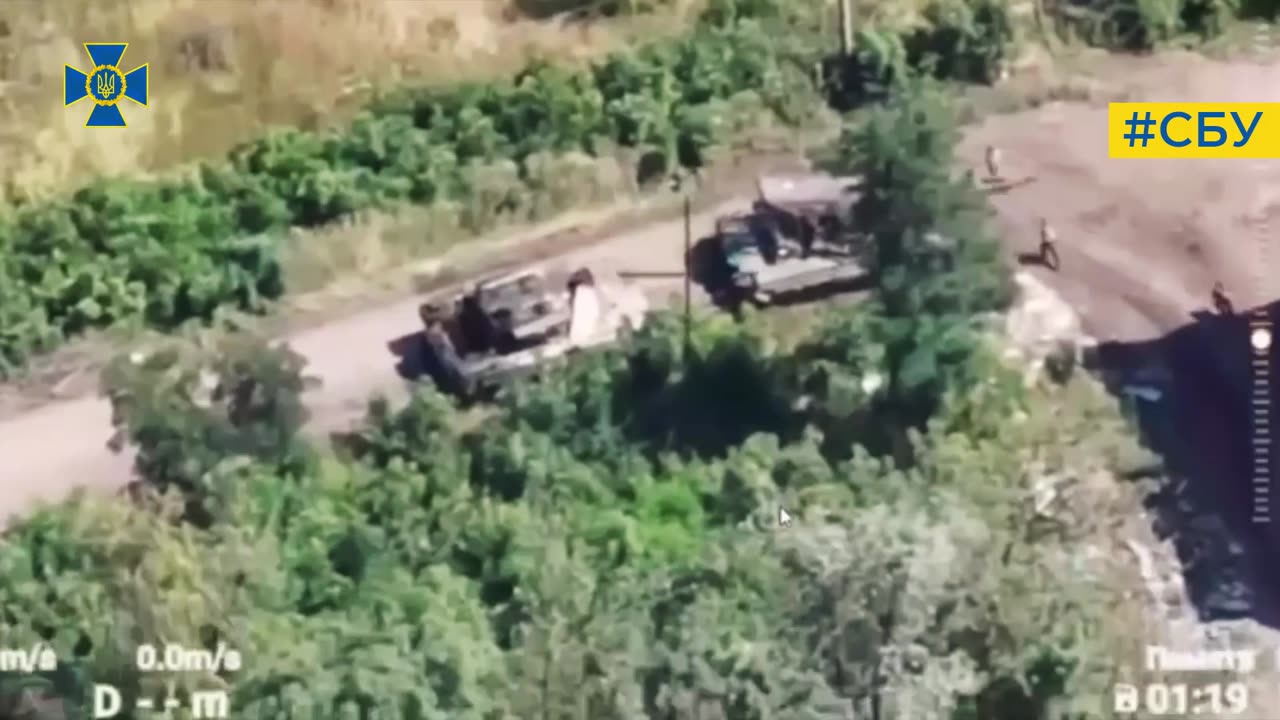 Entire Convoy of Russian Armor Smashed By Ukrainian Drones