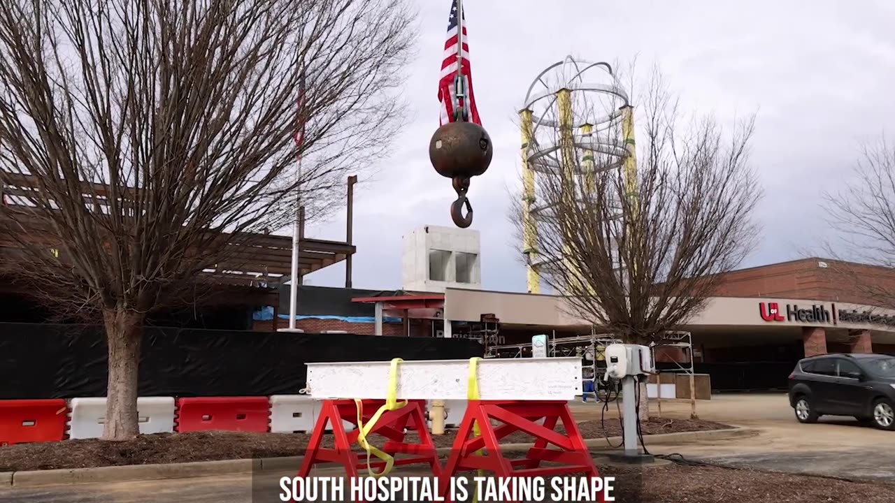 Community’s beam hoisted at UofL Health – South Hospital