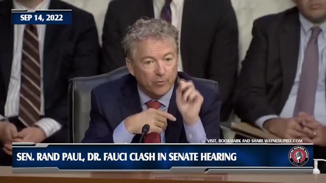 Rand Paul Threatens Fauci: 'When We Get In Charge, We're Going to Change the Rules'