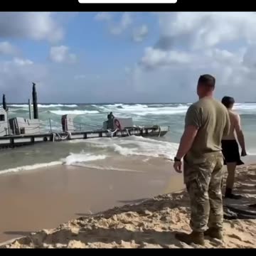 $320 million US pier collapses in Gaza,-SHOULD`VE ASKED CHINA TO BUILD