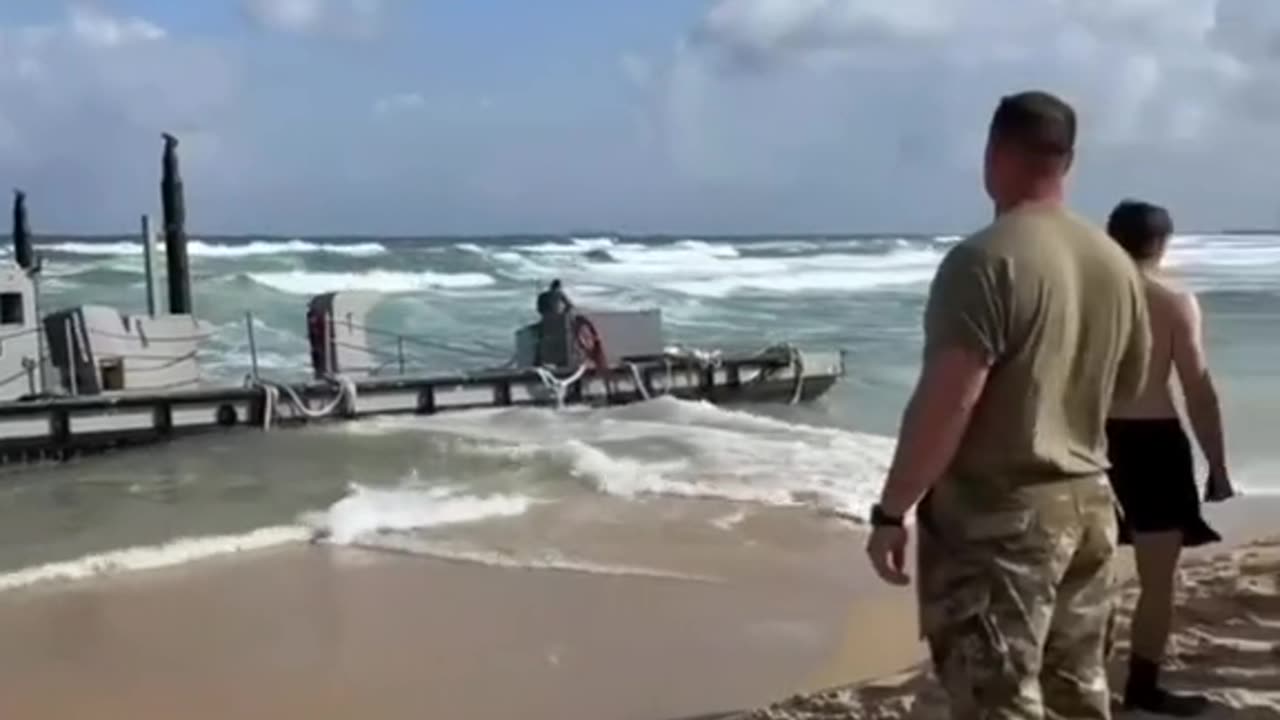 $320 million US pier collapses in Gaza,-SHOULD`VE ASKED CHINA TO BUILD