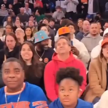 50 Cent, Fat Joe & Tracy Morgan catching the Knicks game