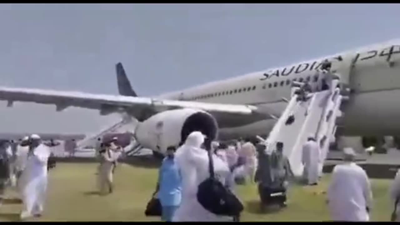 A Saudia Airbus A330 Experienced A Fire In The Left Landing Gear Upon Landing