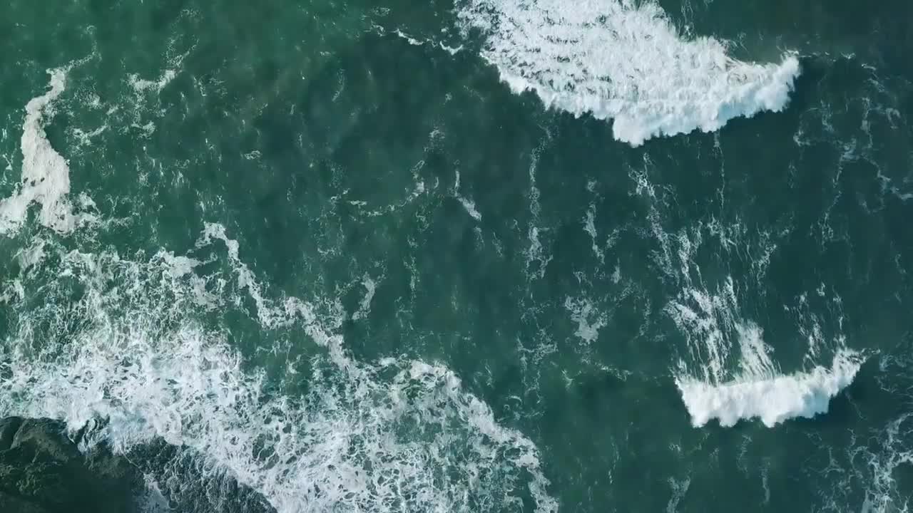 Shooting the sea from a drone