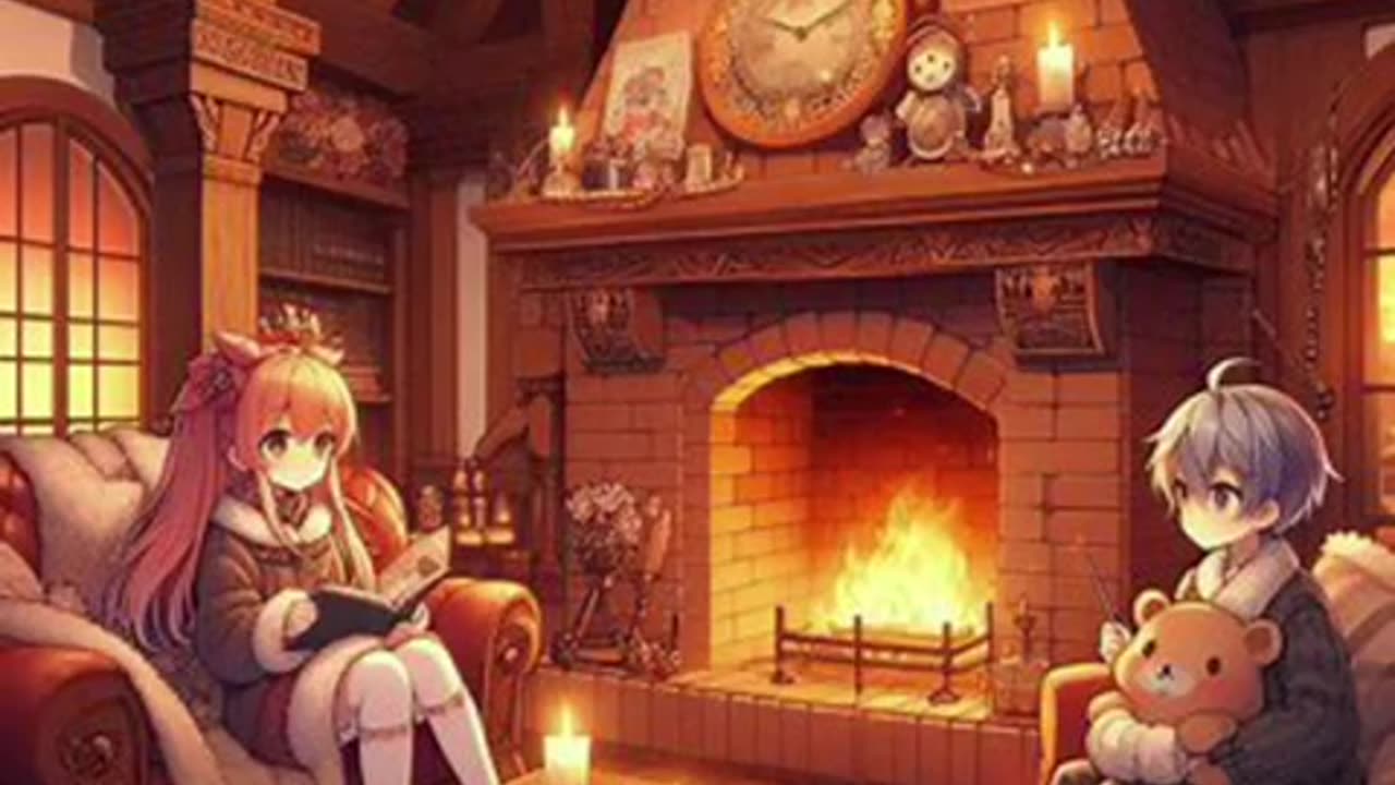 Cozy fireplace