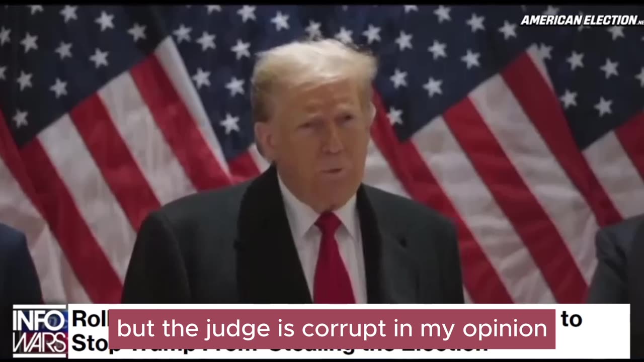 Trump Speaks to the Press after Judge rules to lower bond.