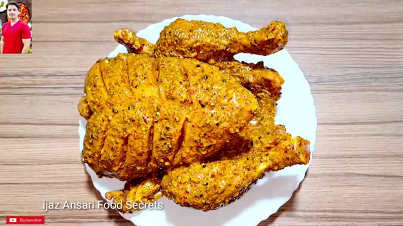 Tandoori chicken chargha recipe